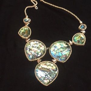 Kendra Scott Abalone Rebecca statement necklace